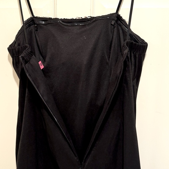 Morgan & Co EUC Size M Black Silver Spaghetti Strap Sequined Dress (0570) - Picture 7 of 10